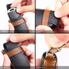For Lexus 3-button Hallmo Car Cowhide Leather Key Protective Cover Key Case(Brown)