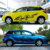 2 PCS/Set D-418 Dragon Totem Tribe Pattern Car Modified Decorative Sticker(Black)