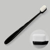 10pcs Nano Silk Soft Bristle Independent Packing Portable Couple Toothbrush, Spec: Black Flat-head
