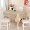 PEVA Oil&Water Resistant Coffee Table Tablecloth, Size: Round 152cm(Bronzing)