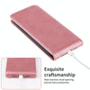 For iPhone 15 Pro Magnetic Vertical Flip Leather Phone Case(Rose Gold)