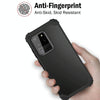 For Galaxy S20 Ultra PC + Silicone Three-piece Shockproof Protection Case(Black)