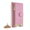 For Samsung Galaxy A56 5G Crossbody Chain Fishtail Litchi Leather Phone Case(Pink)