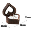 Wooden Heart Shape Ring Box Jewelry Storage Box Wedding Valentine Gift Box, Spec: RB529-C3