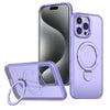 For iPhone 15 Pro Wing Series Gen2 MagSafe Metal Ring Holder Phone Case(Light Purple)