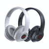 X5 Portable Digital Display Folding Headset FM Radio Headphones, Color: Charging White