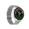 DT4 1.36 inch Steel Watchband Color Screen Smart Watch(Silver)