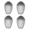 BM1067 Shell Shaped Non-stick Cake Mold Kitchen Biscuit Pan Baking Mold, Specification: 4pcs Shell