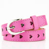 Dandali DC141 Women Pinching Belt Cutout Heart Belt, Length (cm): 95-115cm(Rose Red)