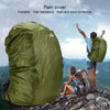 Waterproof Dustproof Backpack Rain Cover Portable Ultralight Outdoor Tools Hiking Protective Cover 70L(Arm Green)