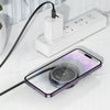 hoco CQ18  Flash 2 in 1 Magnetic Wireless Fast Charger With Retractable Cable(Silver)