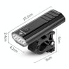 WEST BIKING YP0701286 Bicycle Headlight USB Riding Strong Light Mountain Bike Light(Black)