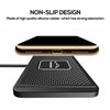 POLMXS C1 15W Car Anti-Skid Mats Wireless Charger With 1m USB Data Cable(Black)