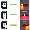 Bicycle Tail Light Intelligent Wireless Remote Control Turn Signal Warning Light(Black)