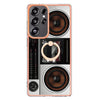 For Samsung Galaxy S25 Ultra 5G Electroplating Dual-side IMD Phone Case with Ring Holder(Retro Radio)
