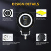 S11 Motorcycle Gourd Eye Lens Spotlight, Style:Blue Light Circle