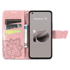 For Asus Zenfone 10 Butterfly Love Flower Embossed Leather Phone Case(Rose Gold)