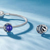 SCC2558 Sterling Silver S925 Temperature Sensitive Discoloration Blue Moon Bead Bracelet Accessories