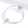 S925 Sterling Silver Daisy And Firefly Crystal Glass Loose Beads DIY Beaded Bracelet