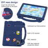 For Lenovo Tab P11 / J606F Handle Kickstand Children EVA Shockproof Tablet Case(Navy Blue)