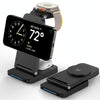S90-3 3-in-1 Magnetic Folding Wireless Charger Phone Earphone Watch Fast Charging Stand(White)