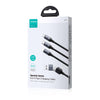 JOYROOM A21 3.5A USB+Type-C to 8 Pin+Type-C+Micro USB 3 in 2 Charging Cable, Length: 1.2m(Black)
