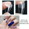 Scratch-free Ultra-thin Seamless Manicure Nail Plate, Shape: 06 Long Denim