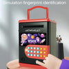 13.5 x 12.3 x 19.5cm Space Astronaut Fingerprint Savings Jar Children Musical Password Money Bank Toys(Black)