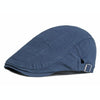 Cotton Solid Color Retro Style Cap Front Cap(Navy)