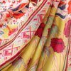 180 X 85cm  Women Cotton And Linen Scarf Retro Splicing Bohemian Printed Silk Shawl SL2008-005 Yellow