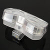Car Multi-functional Glasses Case Sunglasses Storage Holder with Card Slot, Diamond Style (Transparent)