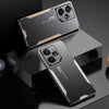 For Realme Neo7 Blade Series TPU Hybrid Metal Phone Case(Blue)
