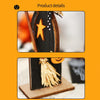 Halloween Decorations Witch Ghost Painted Wooden Ornament Party Decorative Props, Style: Broom Witch