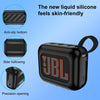 For JBL Go 4 Wireless Bluetooth Speaker Silicone Protective Case(Black)