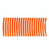 20pcs /Set Car Wheel Reflective Stickers 3D Personal Decoration Tire Warning Stickers(Orange)