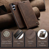 For Samsung Galaxy S25 5G CaseMe 013 Multifunctional Horizontal Flip Leather Phone Case(Coffee)