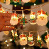 LED Christmas Lights String Christmas Tree Decoration Lamps Holiday Scene Decor, Length: 1.5m 10 Lights Battery Constant Bright(Combination)