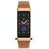 K50 1.08 inch Leather Band Earphone Detachable IP67 Waterproof Smart Watch Support Bluetooth Call(Brown)