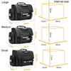 Cwatcun D115 Shoulder Crossbody Waterproof Leather Film DSLR Camera Bag, Color: Black Small