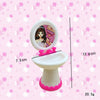 3 PCS Barbie Doll House Plastic Accessories Set Wash Basin Toilet