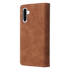 For Samsung Galaxy A26 5G Multifunctional Frosted Zipper Wallet Leather Phone Case(Brown)