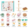 KABI Children Simulation Wooden Pretend Play Toy Kindergarten Parent-Child Interactive Toy, Style: Multi-layer Dessert Rack
