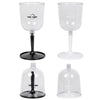 COOL CAMP CF-523 Removable Portable Outdoor Camping Wine Glass Shatterproof Resin Collapsible Champagne Cup(Black)