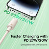 Baseus USB-C / Type-C to 8 Pin 20W Fast Charging Data Cable, Cable Length:1m(Pink)