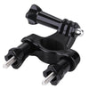 PULUZ Universal Bike Motorcycle Handlebar Mount with Screw for PULUZ Action Sports Cameras Jaws Flex Clamp Mount for GoPro, Insta360, DJI and Other Action Cameras(Black)