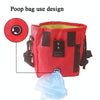 Dog Treat Training Pouch Bag - Red - Hands-Free Waist/Shoulder Bag
