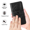 For Samsung Galaxy A24 4G Embossed Butterfly Leather Phone Case(Grey)