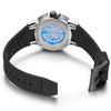 BAOGELA 6772G Round Dial Silicone Strap Luminous Clock Mechanical Watch For Men(Black Shell Black Surface Black Belt)