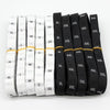 3.2 x 1.2cm Size Labels Polyester Cloth Clothing Label 1 Roll (about 380 PCs), Size:XS(Black)