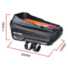 WILD MAN XT2S 1L EVA Hard Shell Mountain Bike Front Beam Bag Cycling Waterproof Phone Bag(Black)